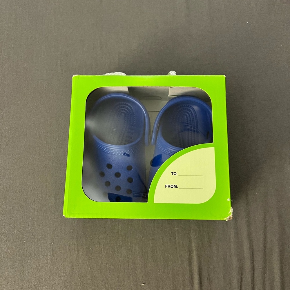 NEW Blue Infant CROCS size 2/3
